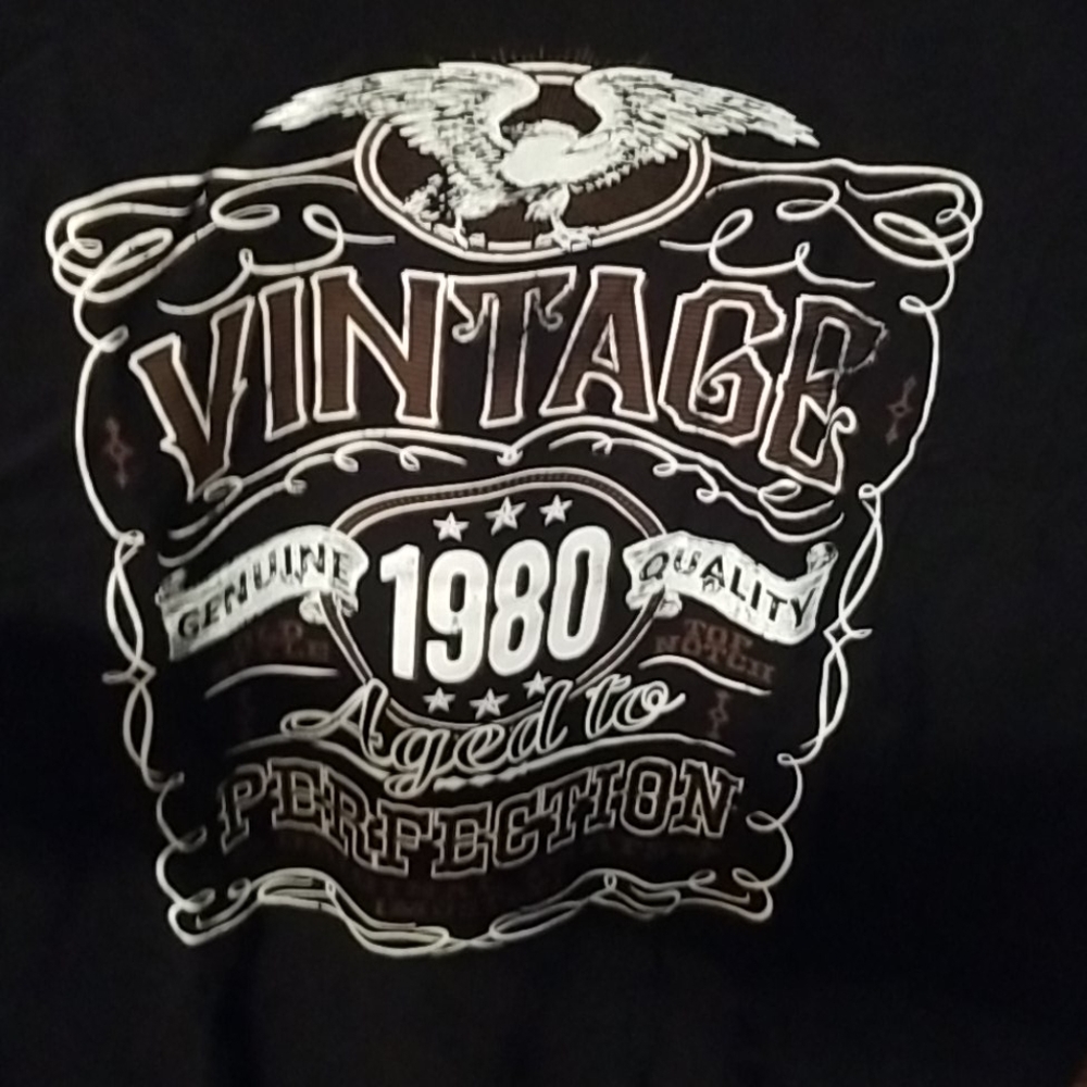 1980 Vintage Aged to Perfection Men's Novelty Tee